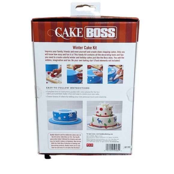 Cake Boss Winter Decorating Kit 25 Pieces Cutters Icing Bags Decorating Tips NEW - Picture 8 of 10